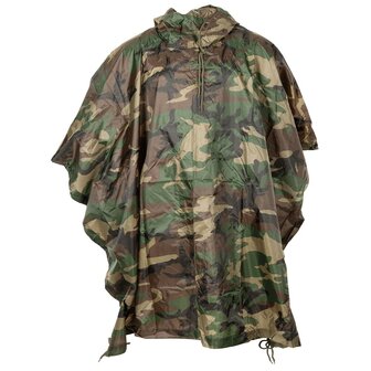 MFH Poncho, Rip Stop, woodland, 144 x 223 cm