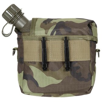 MFH US Veldfles 1,9L incl. hoes met alice clips, M95 CZ camo