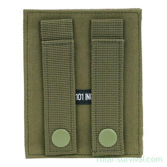 101 Inc MOLLE patch adapter hook + loop medium, legergroen