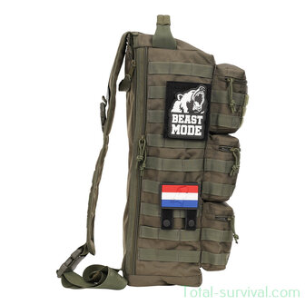 101 Inc MOLLE patch adapter hook + loop medium, legergroen