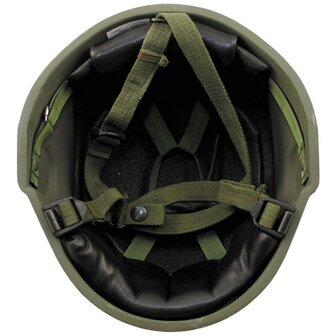 Britse GS MK6(A) kevlar gevechtshelm, olijfgroen