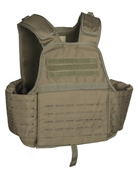 Mil-tec Plate carrier vest laser cut, olijfgroen