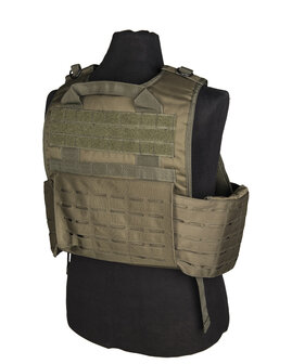 Mil-tec Plate carrier vest laser cut, olijfgroen