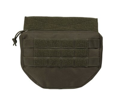 Mil-Tec Drop down pouch voor plate carrier vesten, legergroen