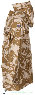 Britse commando jas, Smock, met capuchon, winddicht, Desert DPM