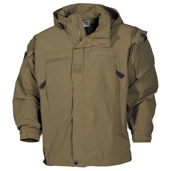 MFH US Softshell jas GEN III, level 5, coyote tan