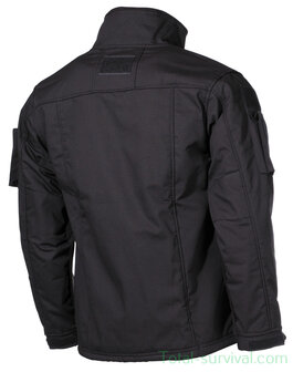 MFH Fleecejas &quot;Combat&quot;, Rip stop, zwart