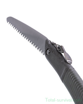 Scie &agrave; main pliable Mil-Tec vert, longueur de lame de 18 cm