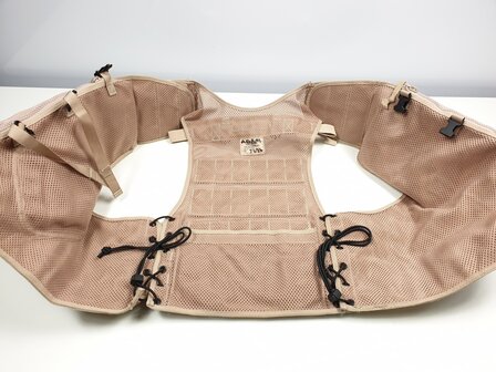 Britse Tactical load carrying vest, Molle, DPM desert