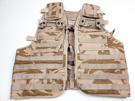 Britse Tactical load carrying vest, Molle, DPM desert