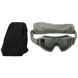 Revision Desert Locust ballistische veiligheidsbril met smoke lens en beschermhoes