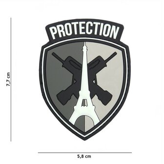 101 Inc 3D PVC Patch Protection gris #20055