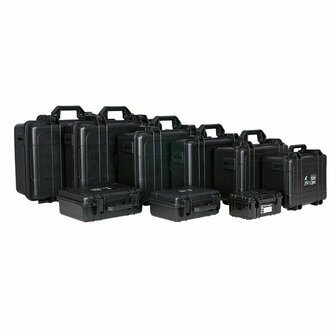 MDP Daily case 2 ABS transport case, zwart, IP-65