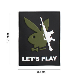 101 Inc 3D PVC Patch Playboy gun let&#039;s play #5117