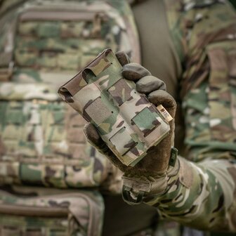 M-Tac dubbele pistool magazijntas APS Laser Cut Molle, Multicam