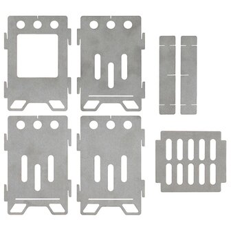 Po&ecirc;le d&#039;ext&eacute;rieur Fox outdoor, &quot;Hobo&quot;, Compact, acier inoxydable