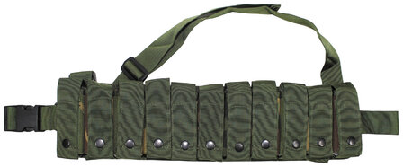British Army Bandolier G&uuml;rtel f&uuml;r 11x 40mm Granate, mit Schultergurt, DPM camo