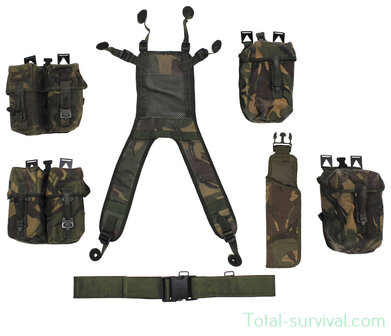 Ensemble de transport de charge tactique britannique PLCE 7-pi&egrave;ces, combat, camouflage DPM