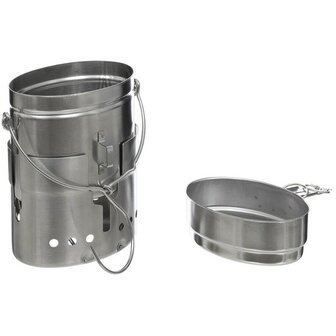 Fox outdoor Zweedse M40  kookset RVS 3-delig