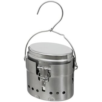 Fox outdoor Zweedse M40  kookset RVS 3-delig