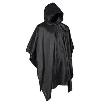 Mil-tec Poncho, schwarz, 203 x 127 cm, 0,15 mm