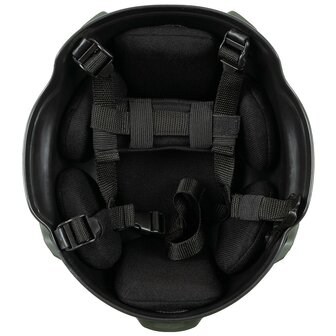 Casque airsoft MFH US MICH 2002 avec rails, ABS, vert olive