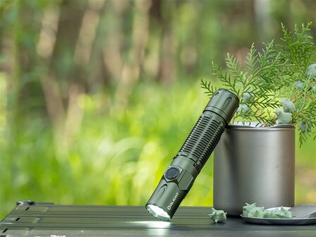 Lampe de poche tactique LED Olight Warrior 3S OD Green IPX8, rechargeable 5000mAh