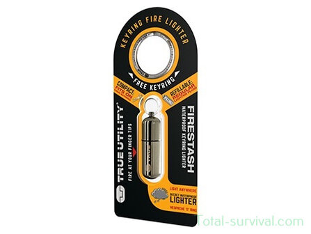 True Utility FireStash Clam mini aansteker, navulbaar