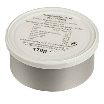 Modersohn&#039;s Bundeswehr Rye bread in a can, 170g