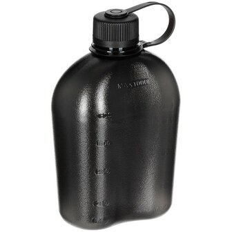 MFH US Feldflasche Gen II 1L schwarz-transparent, BPA-frei