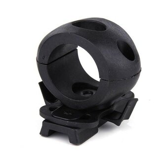 FMA single clamp flashlight (25mm) ARC rail mount, TB371, zwart