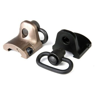 101 Inc EX249 Gear Sector RIS Rail Mount Hand Stop, Zilver / Chrome