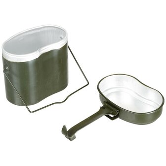 Zweedse kookset 4-delig, olijfgroen
