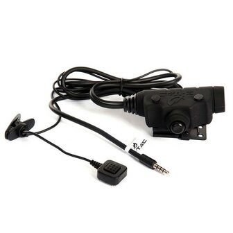 Z-Tactical Z115 U94 PTT headset adapter Nato jack / Mobiele telefoon 1-pens aansluiting