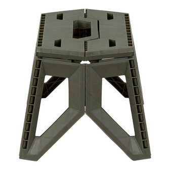 Fosco opvouwbare outdoor kruk klein, legergroen