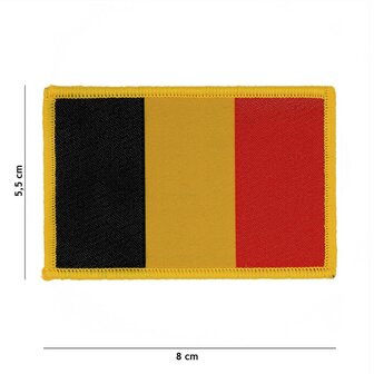 Fostex velcro emblem fabric fine woven flag Belgium #7131