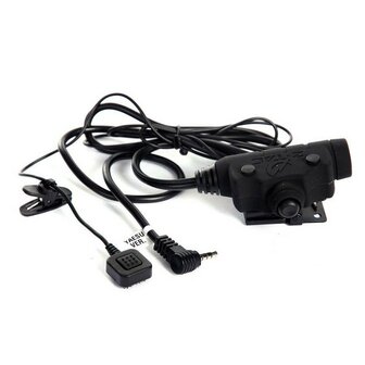 Z-Tactical Z115 U94 PTT headset adapter Nato jack / Yaesu 1-pens aansluiting