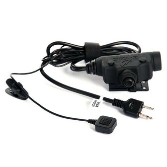 Z-Tactical Z115 U94 PTT headset adapter Nato jack / ICOM 2-pens aansluiting