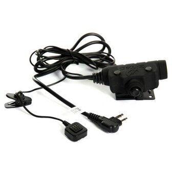 Z-Tactical Z115 U94 PTT headset adapter Nato jack / Motorola 2-pens aansluiting