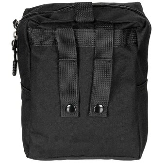 Fox outdoor titanium veldfles 1L met tas, zwart