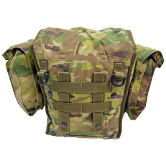 Deense Molle Field Pack (Haversack) Gasmaskertas met zijtassen, Multicam