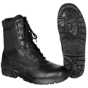 MFH Stiefel, &quot;Security&quot;, schwarz, 8-Loch, Gummisohle
