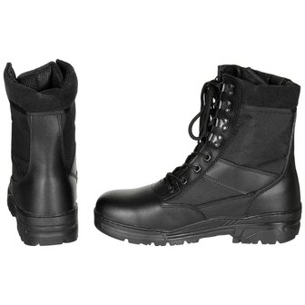 MFH Stiefel, &quot;Security&quot;, schwarz, 8-Loch, Gummisohle