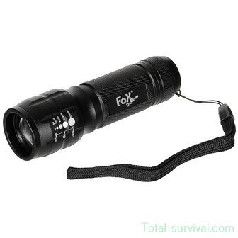 Lampe de poche ext&eacute;rieure Fox, compacte 3 Watt avec focus, longueur 11 cm