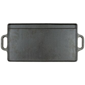 Fox outdoor Bakplaat van gietijzer met 2 handvaten