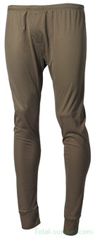 MFH US ECWS Base Layer broek, lang, level I, Gen III, legergroen