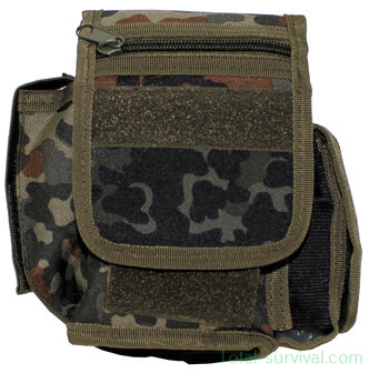 MFH Tactical waist bag with 3 compartments, BW camo