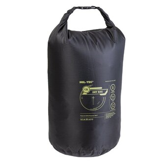 Mil-Tec Waterbestendige Drybag, Rip Stop, 13L, zwart