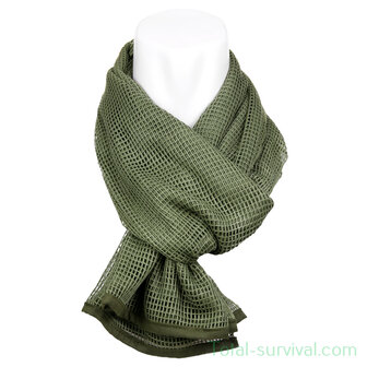 Fosco Echarpe filet / Echarpe sniper vert olive, 175 x 100 cm