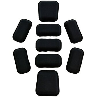 Sestan-Busch Helm pads set 9-delig voor ACH en FAST gevechtshelmen, zwart